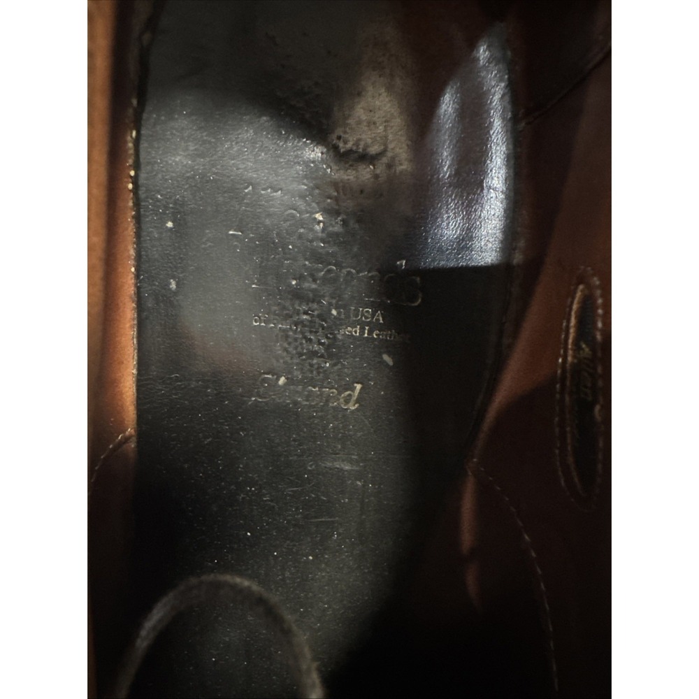 Allen Edmonds Mens 10 D Strand Walnut Brown Cap Toe Oxford Leather Dress Shoes - Picture 13 of 13